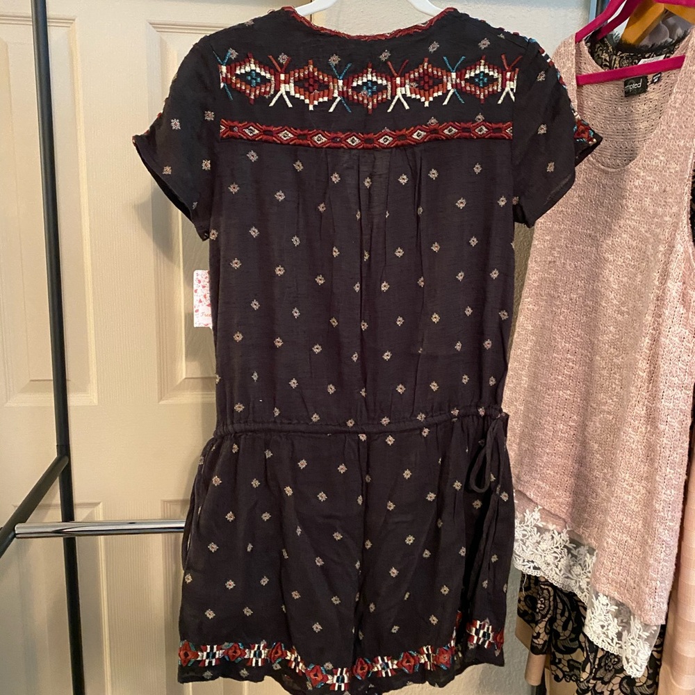 Free People Black Embroidered Romper - Picture 6 of 8
